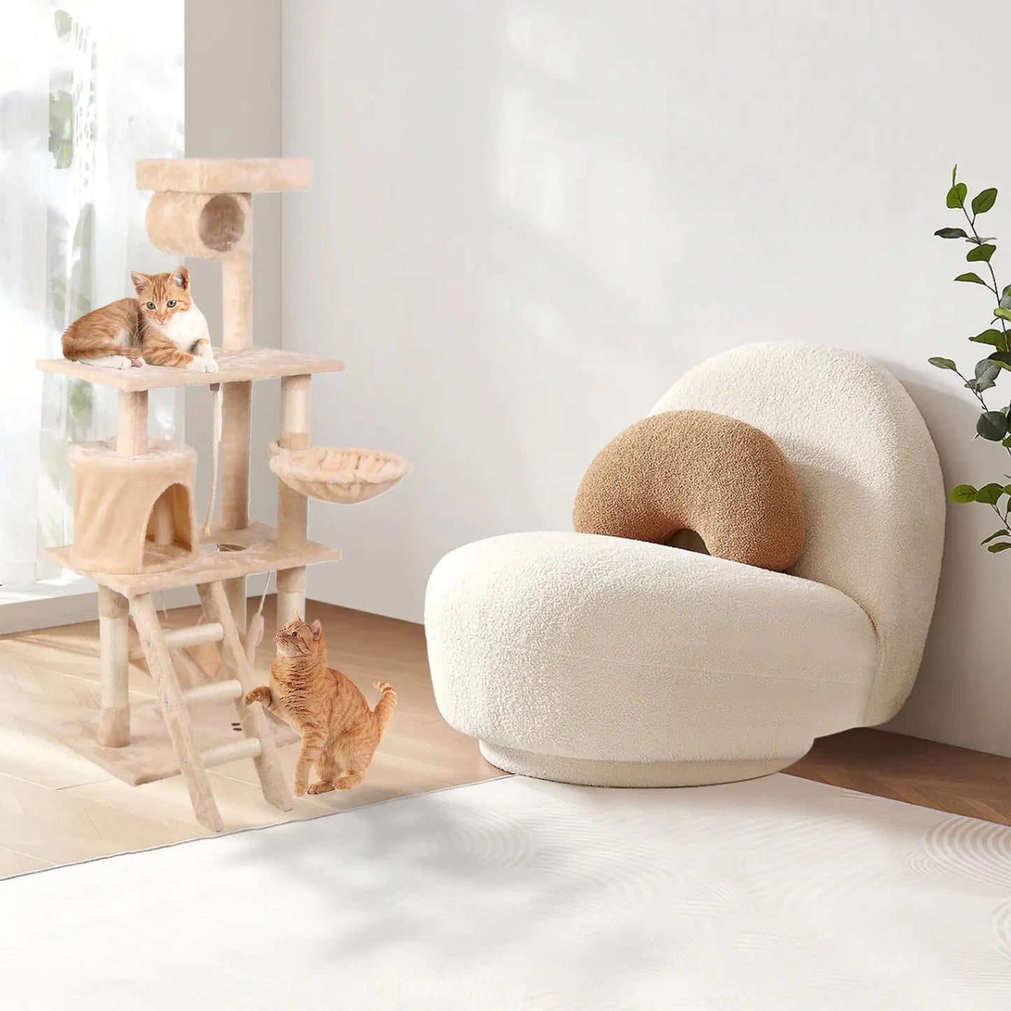 Cat Climbing Frame - Milky
